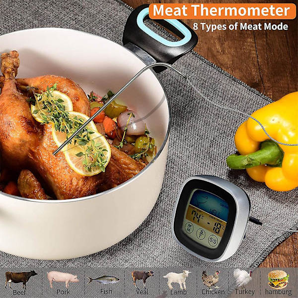 2023 Digital kötttermometer för matlagning, matgrilltermometer