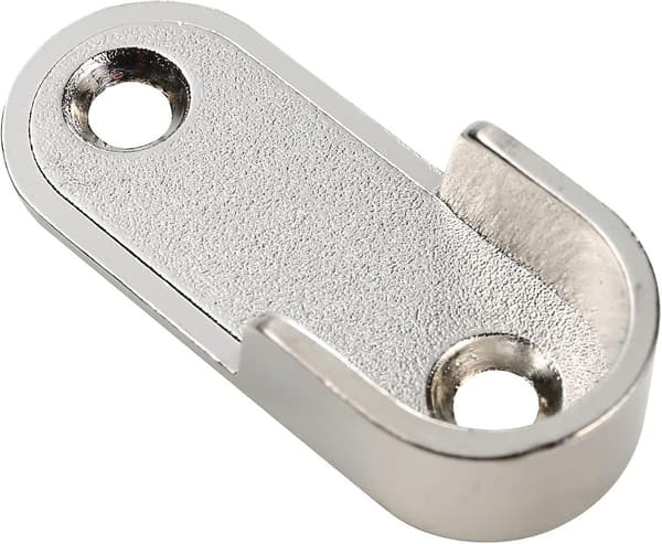 Mordely Wardrobe Clothes Tube Bracket Wardrobe Pole End Beam Thickening Bracket (2 Pack)