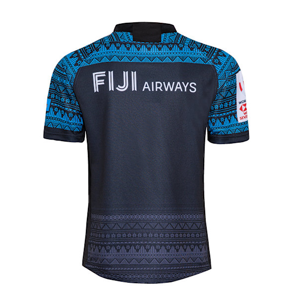 Mordely 2020 FIJI Sevens Away Rugbytröja för herrar för vuxna XL