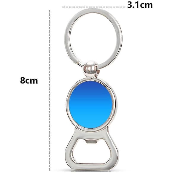 Keychain Bottle Opener Round Keychain