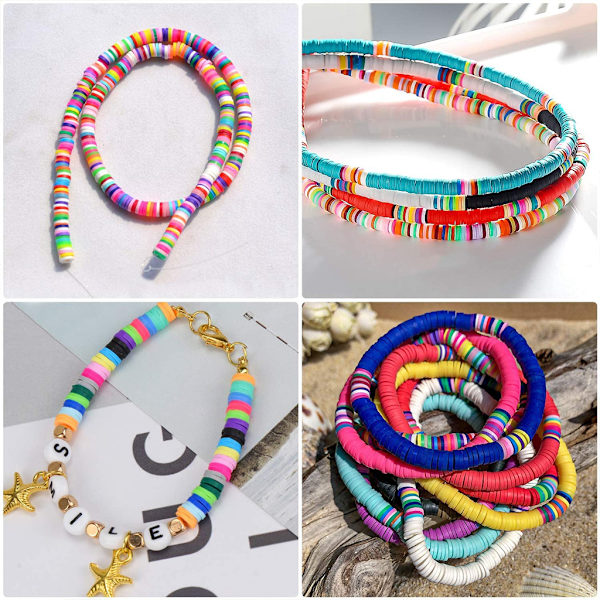 Mordely Clay Bead Kit Amblyopia Training DIY Smycken Markeringssats för armband Halsband Örhänge Handgjorda Lös Spacer