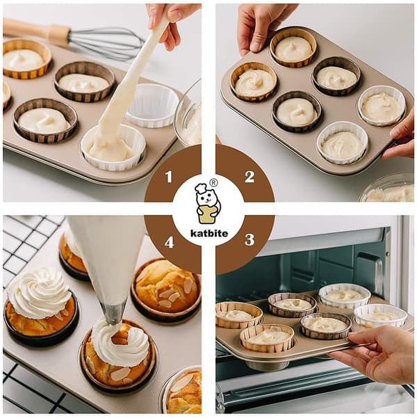 Mordely Muffin Cases Paper Tulip Mold Baking Cups Cupcake Molds