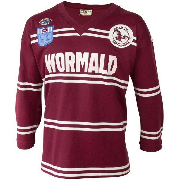 Mordely Manly Sea Eagles Nrl 1987 Retro Jersey XL