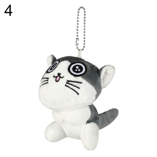 Mordely 9CM Ca Cat Plysch fylld docka nyckelring