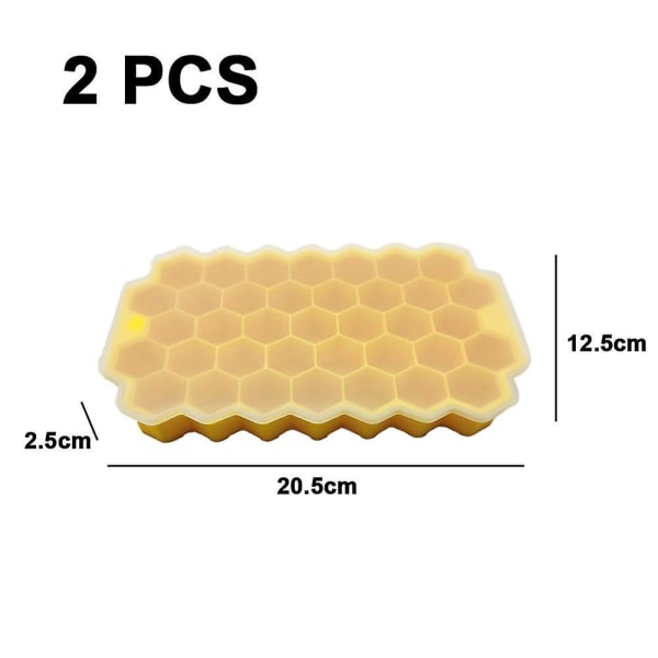 2023 Ice Tray, Ice Tray For Making Hexagonal Ice, Includes 2 Trays