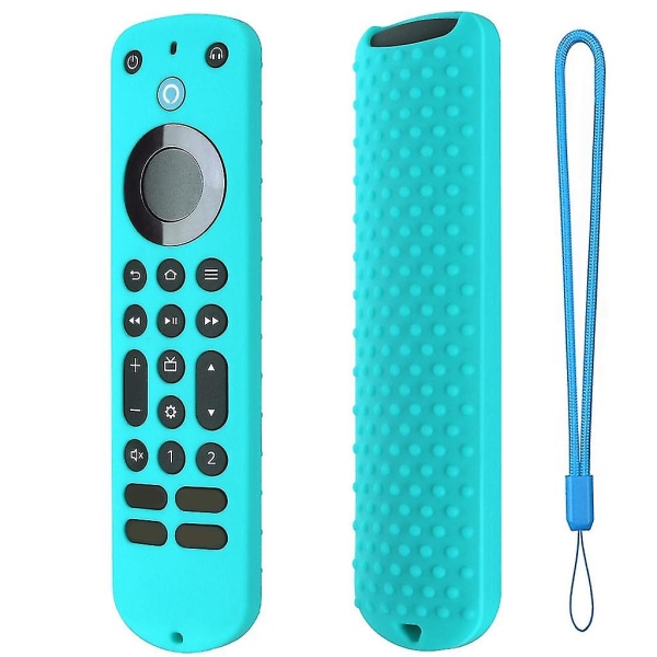 Mordely Silicone Sleeve Case-shell Anti-slip Cover For Alexa Voice Remote Impact-proof Mint Green