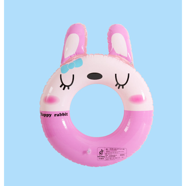 Mordely Pool Float, Inflatable Swimming Ring, Floating Ring for Pool, Party and Summer Beach Party, Swimming Tube for Kids and Adults - Pink 60CM