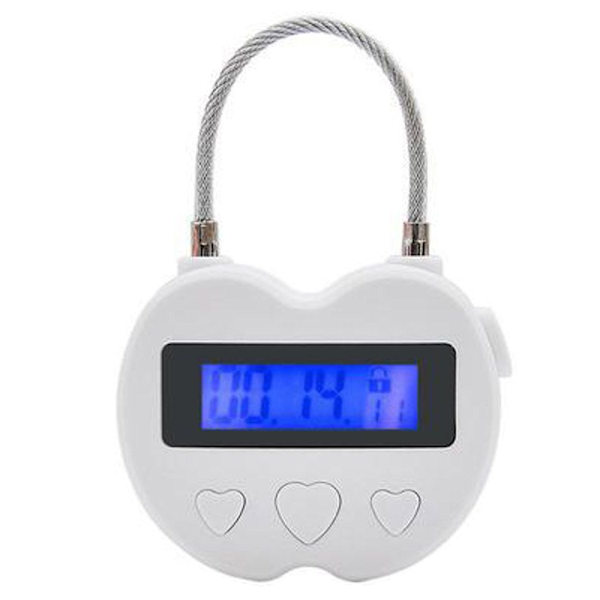 Mordely Smart Time Lock LCD-skärm Time Lock VIT White