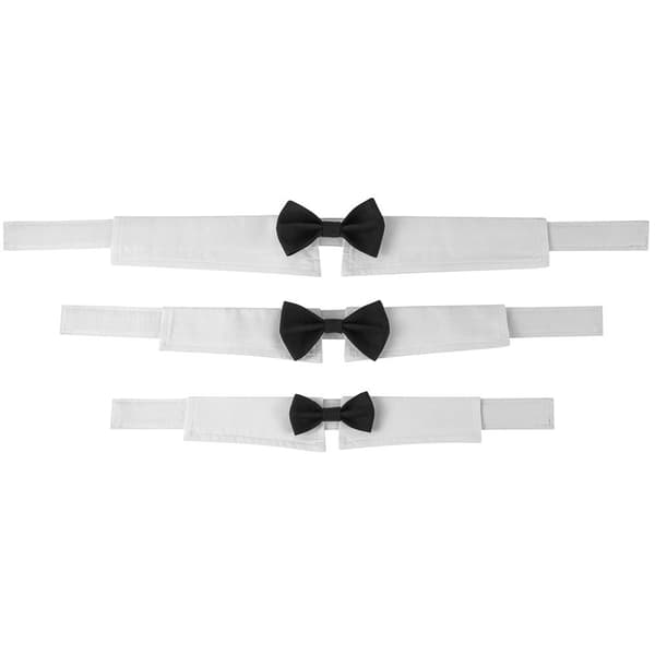 Mordely Hundslips fluga krage SVART Black L