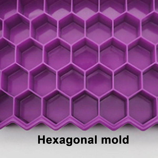 Mordely Ice Tray, Ice Tray For Making Hexagonal Ice, Includes 2 Trays