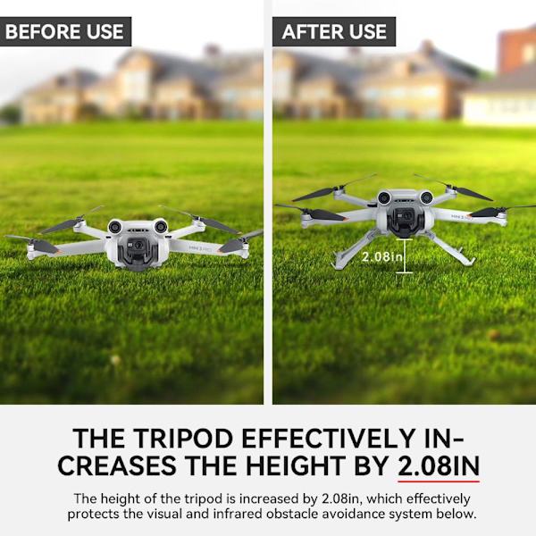 Mordely DJI Mini 3 Pro förlängningsbensstativ stativ