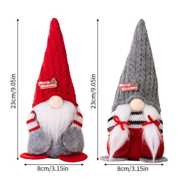 Mordely Jultomtedocka Rudolf Dvärgdocka RÖD Red