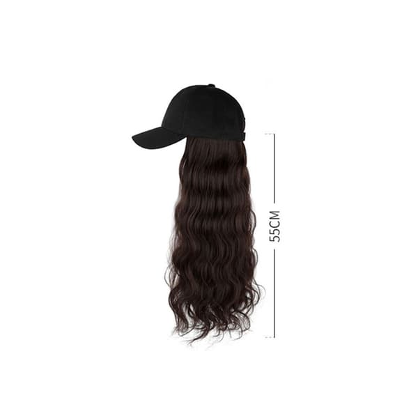 Mordely Connect Wig Justerbar SVART VIT HATT black White hat-White hat