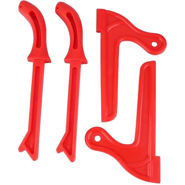 2023 4pcs Plastic Push Sticks Woodworking Safety Push Sticks Table Saw Accessories Hand Saw Woodworking Safety Sticks(red)