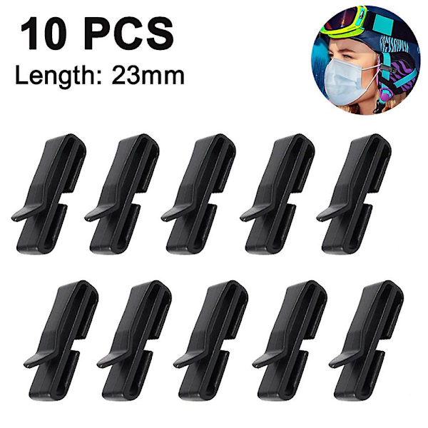 10 Pack Mask Holders Ski Helmet Clip Holder To Attach Masks To The Helmet - Mask Extension Hook For Extending Masks, Mask Holders For Adults And 23mm