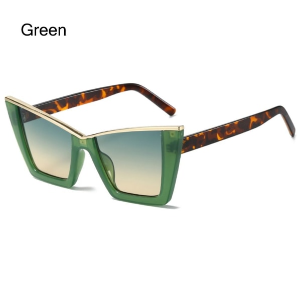 Mordely Kvinnors Cat Eye solglasögon Oversize nyanser GRÖN Green