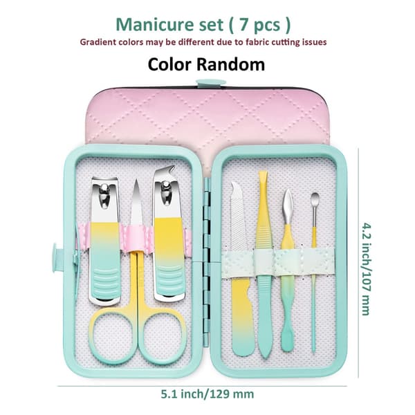 7-18st Nagelklippare Pedikyrset 7ST 7ST 7Pcs