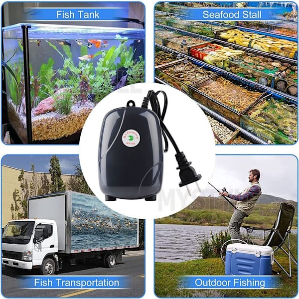 Mordely Fish Tank Pump Hydroponic Oxygen EU PLUG EU Plug