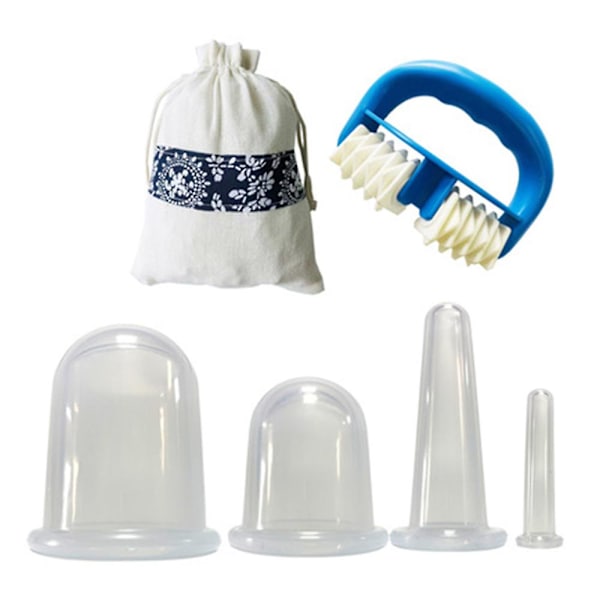 2023 4st vakuumkoppar massagerulle set blue