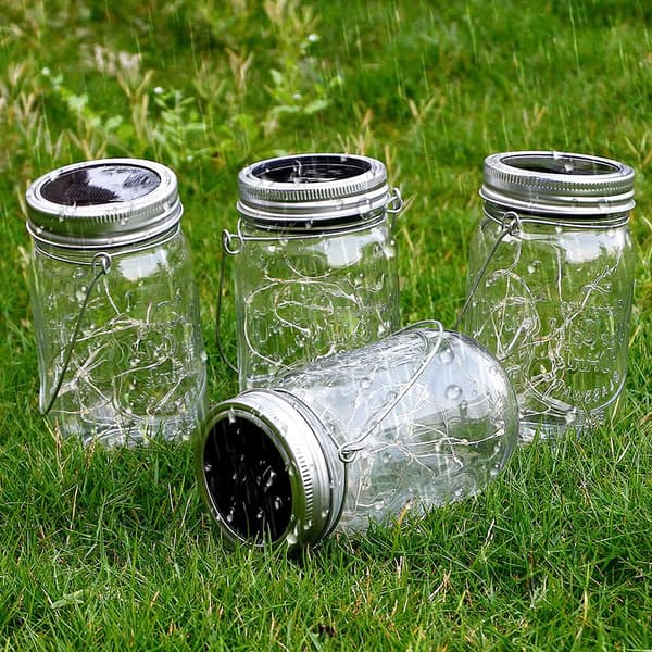 Mordely Solar Mason Jar Lights LED Solar Lights Hängande Solar Lanterns