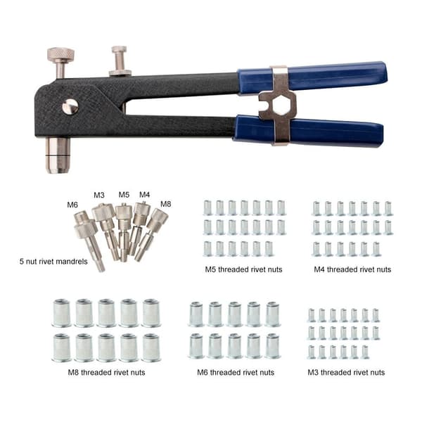 Mordely 86st Nitpistol gängad nit 86st 86Pcs