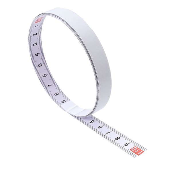 Mordely 2 Meters Sticky Scale Steel Ruler With Glue Scale Tape Measure Self-adhesive Ruler-middle Division