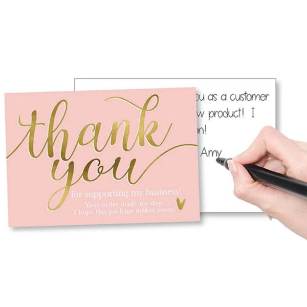 Mordely 50st Tackkort Stand By Me Small Business Card