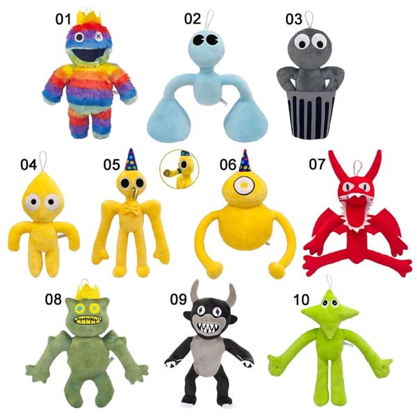 Mordely 30 cm Rainbow Friends plyschdocka