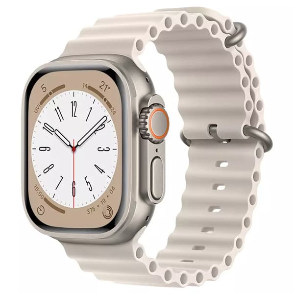 Mordely Apple Watch 8 Ultra Strap Band Justerbart utbytesarmband Starlight color