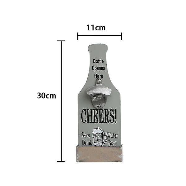Mordely Retro Personality Beer Creative Bottle Opener With Storage Bar