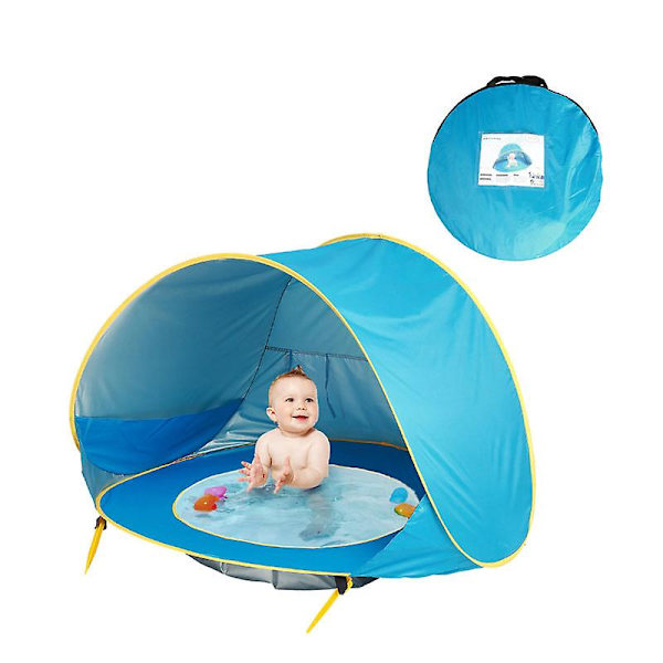 Mordely Baby Beach Tält Portable Shade Pool UV-skydd Solskydd blue