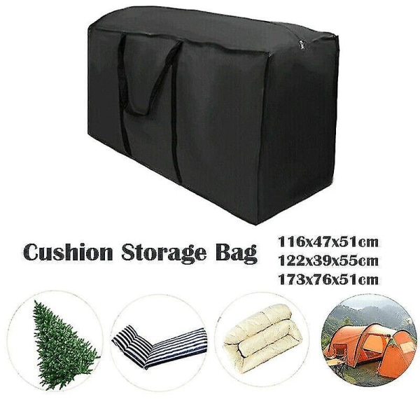 (116 X 47 X 51cm) Outdoor Garden Furniture Cushion Waterproof Storage Bag