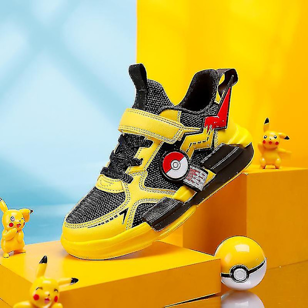 Mordely Childrens Shoes Cartoon Sneakers Running Shoes For Kids 700 Yellow 31