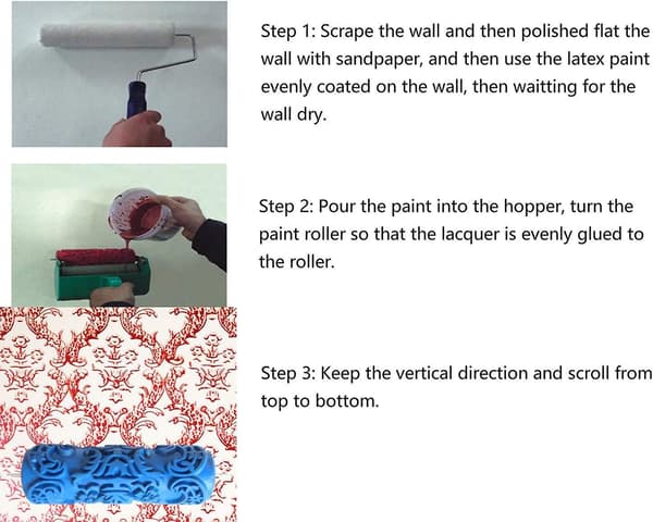 2023 Paint Rollers Portable Paint Roller Diy Decorating Home, Painting Machine With Professional Plastic Handle