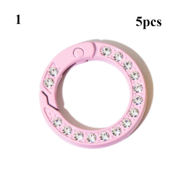 Mordely 5 st fjäder O-ringsspännen Diamantkarbinhake 1
