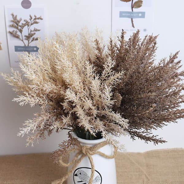 Mordely 2st Vetehalm Blommor Blomsterdekoration VIT White