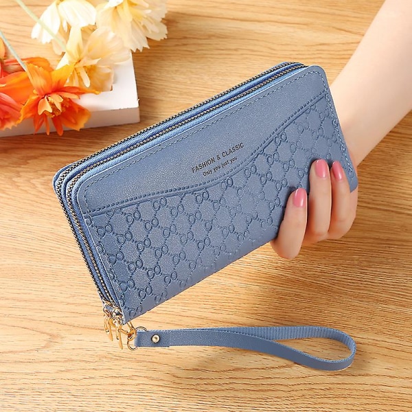 Mordely Wrist Coin Purse With Zipper For Women Clutch Party Evening Bag For Phone, Money & Cosmetics A916-944 Blue