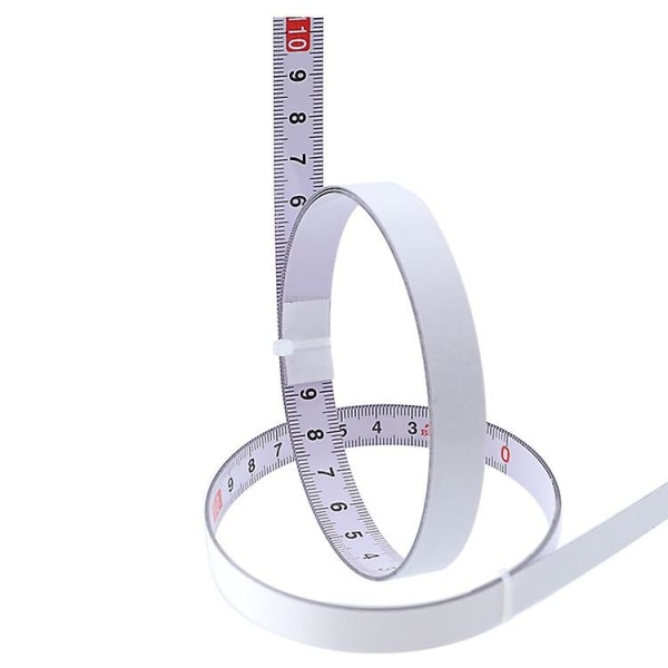 Mordely 2 Meters Sticky Scale Steel Ruler With Glue Scale Tape Measure Self-adhesive Ruler-middle Division
