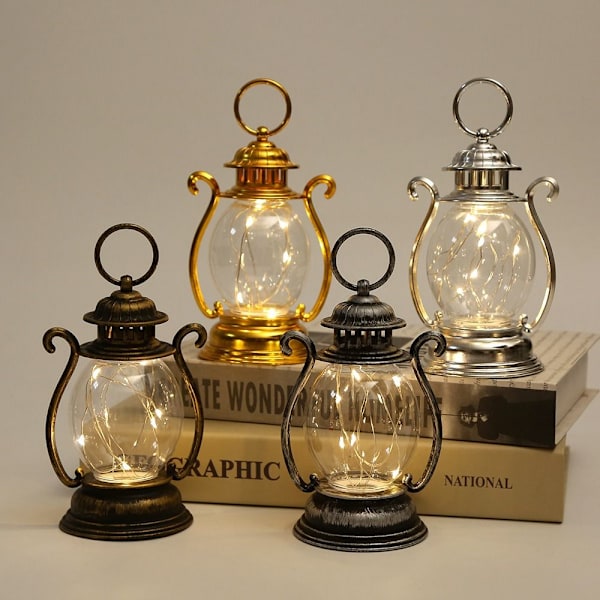 Mordely Camping Lantern Night Lights SILVER Silver