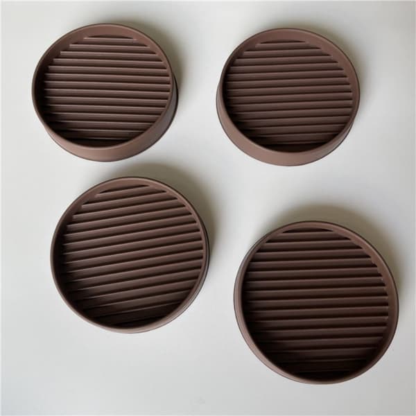 Mordely 4st/ set Möbelunderlägg BRUN 2INCHROUND brown 2inchRound-Round