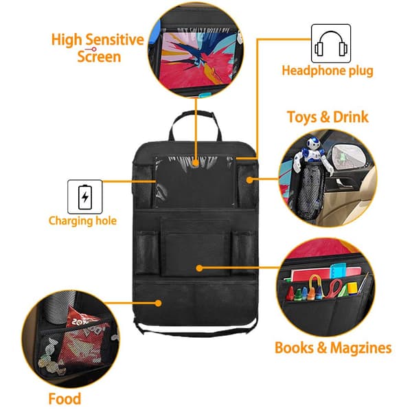 Mordely [2-PACK] Universal iPad-hållare för bilens baksäte 2pcs