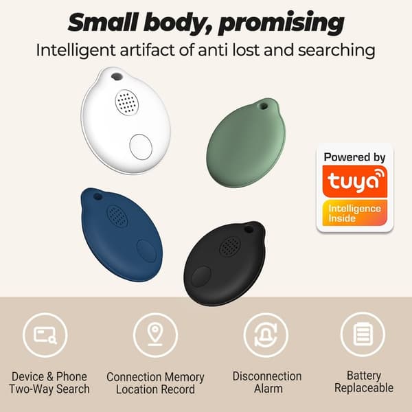 Anti-Lost Alarm Mini GPS Tracker SVART black
