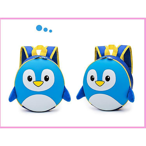 Penguin Skolväska Barn Ryggsäck Cartoon Mini Söt Skolväska blue