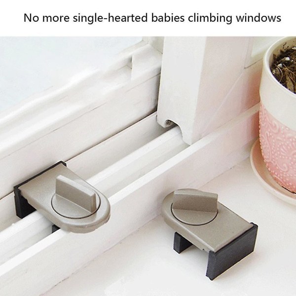 Mordely Adjustable Sliding Window Locks Window Wedge Window Stopper For Home Window Black