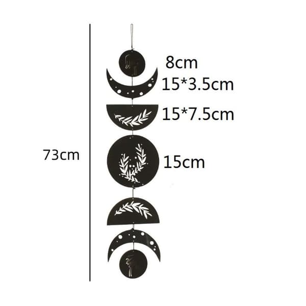 Mordely Moon Phase Garland Väggdekor 01