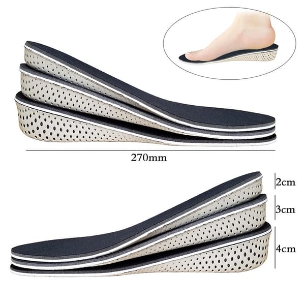 Mordely Memory Foam Invisible Height Öka innersulor BLÅ-2CM Blue-2cm