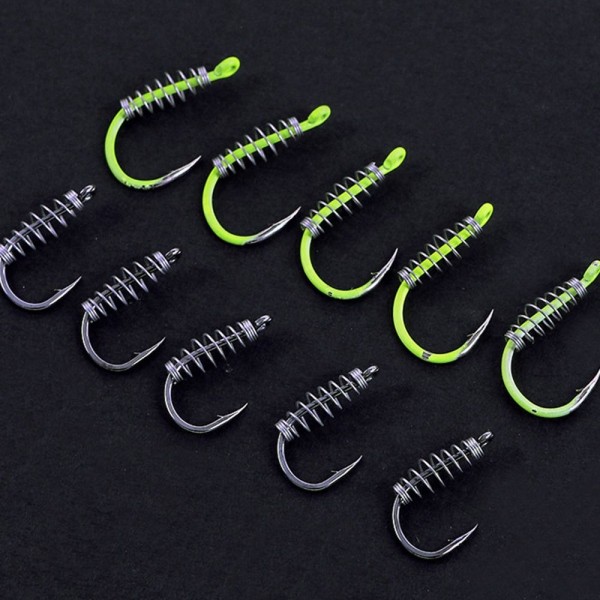 Mordely 40 st Luminous Spring Fishing Krokar Iseni Hook 6