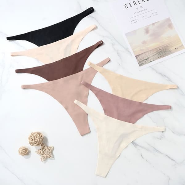 Mordely Trosor för kvinnor exig stringtrosa BEIGE beige S
