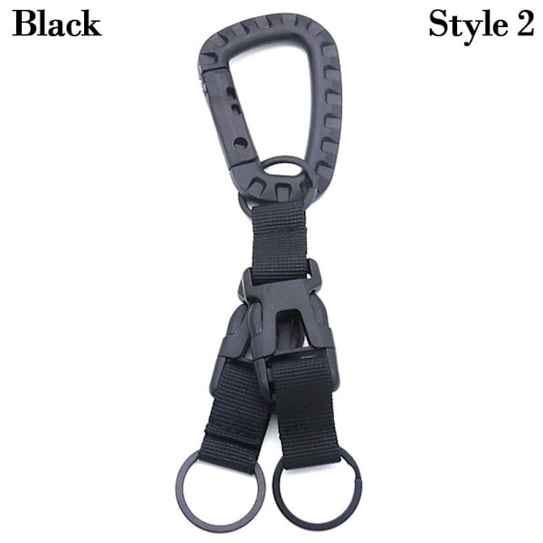 Mordely Hängande webbspänne Vandring Klätterkarbin SVART 2 Black Style 2-Style 2