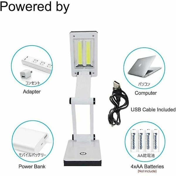 Mordely Super Bright Portable Travel Light: Foldable, Touch Control, Battery & Usb Powered